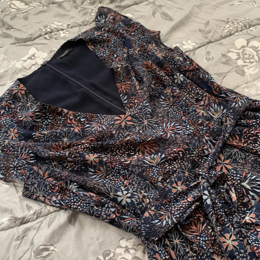 RW&CO Patterned Wrap Dress